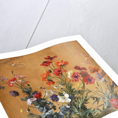 Poppies, Irises and Blossom by Jean Benner