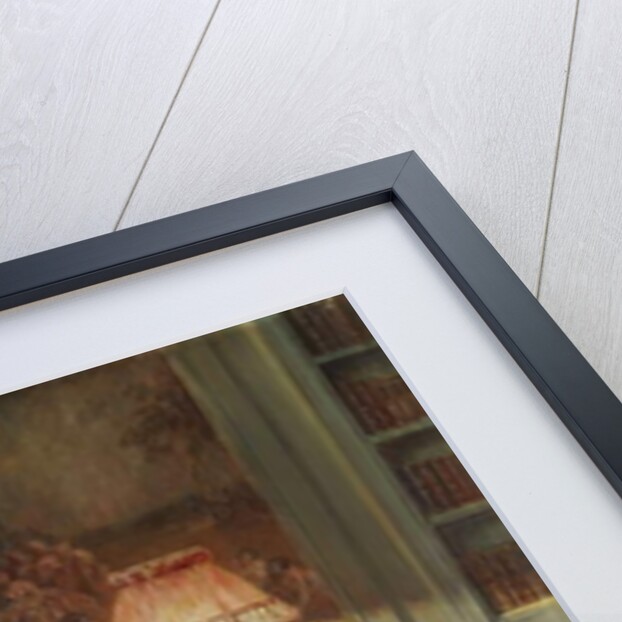 A Lady Sewing in an Interior by Delphin Enjolras