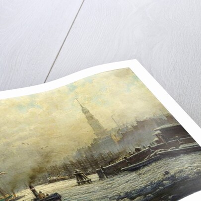 The Port of Hamburg, 1893 by Georg Schmitz