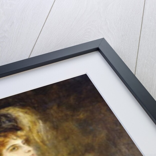 Portrait of a Lady, standing three-quarter length by Franz Seraph von Lenbach