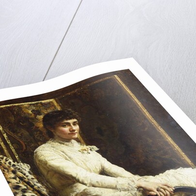 Portrait of the Artist's Wife Marian Huxley in her Wedding Dress, 1880 by John Collier