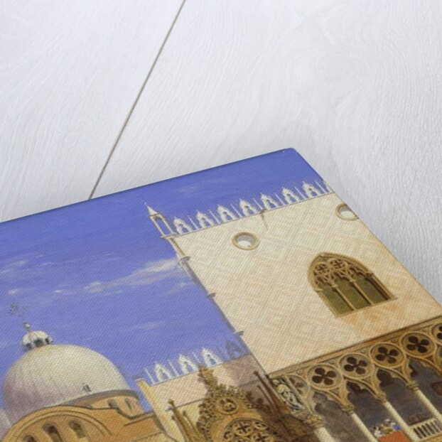 The Doge's Palace with Porta della Carta and the Marcus Basilica, 1853 by Carl Friedrich Heinrich Werner