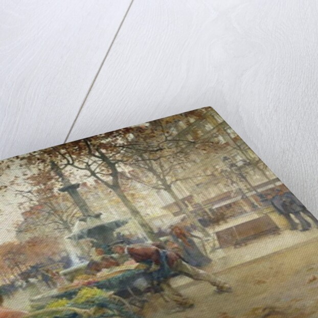 Place du Theatre Francais, Paris, 1902 by Eugene Galien-Laloue