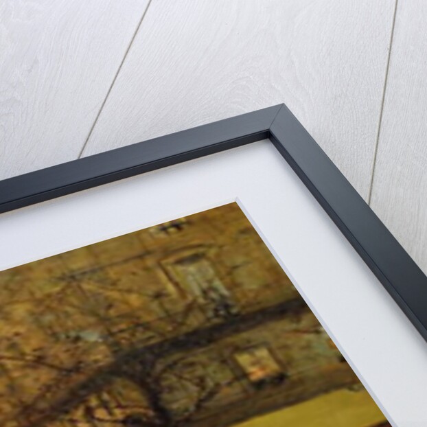 A Parisian Street Scene by Eugene Galien-Laloue