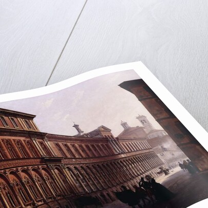 The Ca' Grande in the Via Festa del Perdona, with S, 1842 by Luigi Premazzi