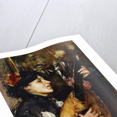 Woman with a Mandolin by Antonio Mancini