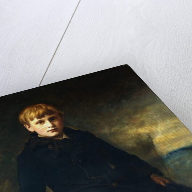 Portrait of Cecil Webb, seated full length, wearing a Black Coat with a Fur Collar, 1887 by John Everett Millais