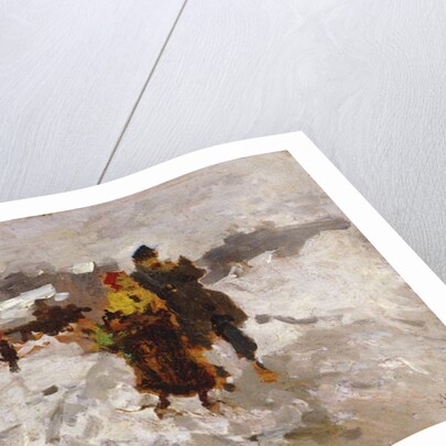 Figures in the Snow by Mose Bianchi