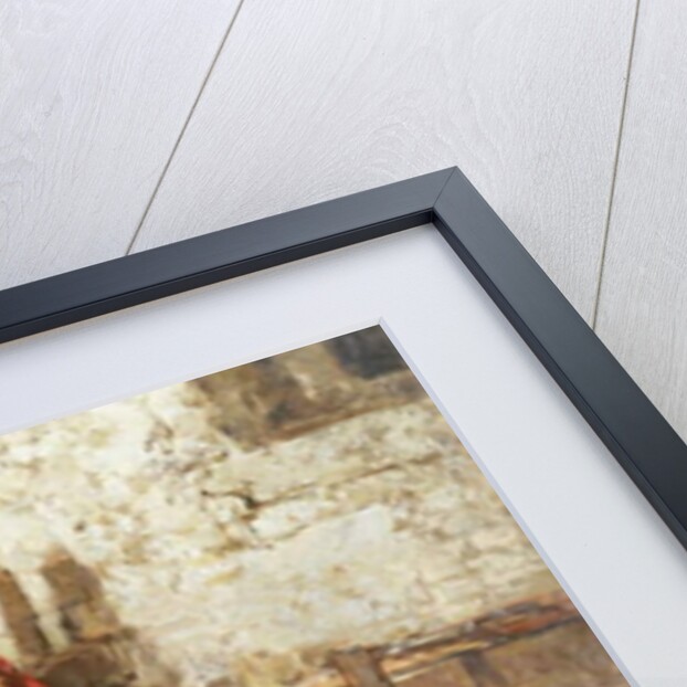 Children and Goats in a Barn, by Mose Bianchi