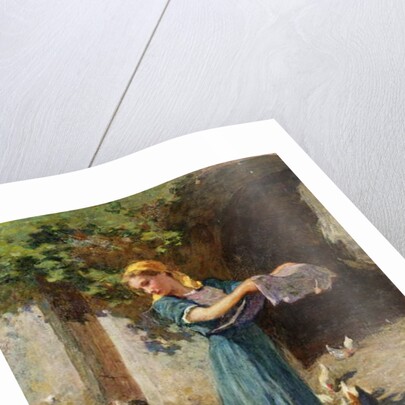 Feeding the Chickens by Luigi Rossi