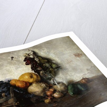 A Still-Life of Vegetables by a Wall, 1890 by Albin Egger-Lienz