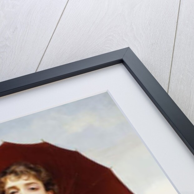 A Lady with a Parasol by Gustave Jacquet