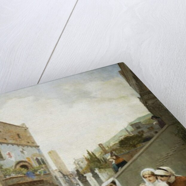 The Meeting of Dante and Beatrice, 1889 by Lorenzo Valles