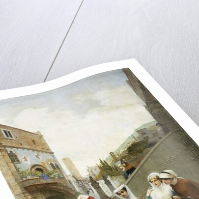 The Meeting of Dante and Beatrice, 1889 by Lorenzo Valles