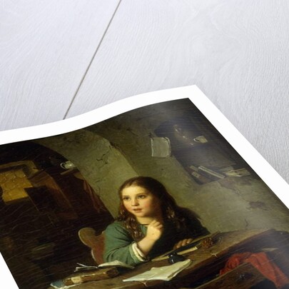 The Young Schoolgirl, 1864 by Johann Georg Meyer