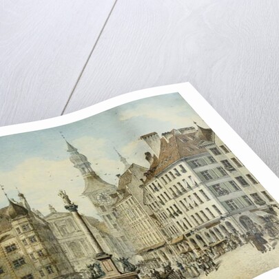 The Schrannenplatz, Munich, 1835 by Simon Quaglio
