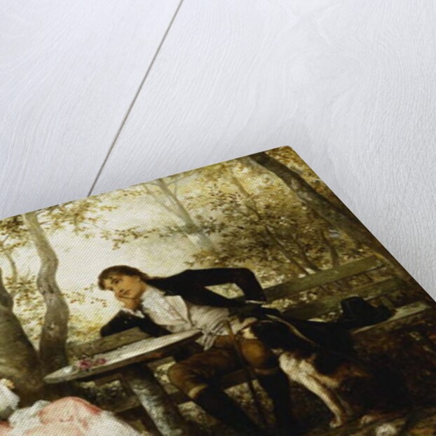 Small Talk; Ein Plauderstundchen, 1887 by Karl the Elder Schweninger