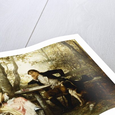 Small Talk; Ein Plauderstundchen, 1887 by Karl the Elder Schweninger