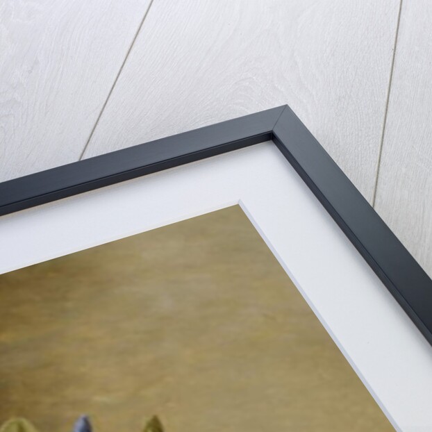 Periwinkle, Auricula and Grape Hyacinths on a Marble Ledge, 1882 by Johan Laurents Jensen