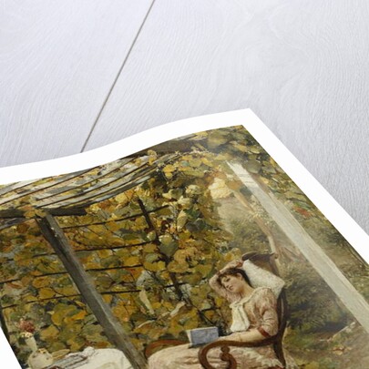 In the Pergola, 1894 by Oscar Bluhm