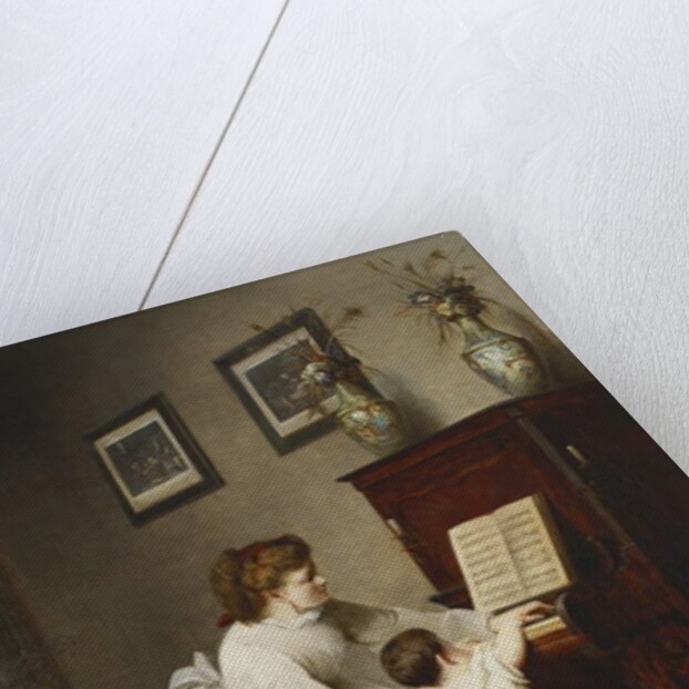 The First Lesson by George Frederick Folingsby