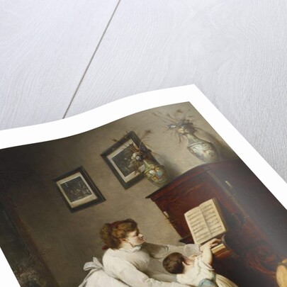 The First Lesson by George Frederick Folingsby