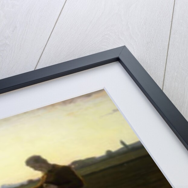 A Shepherd and his Sheep with Geese Beyond, 1896 by Carl Christian Ferdinand Wentorf