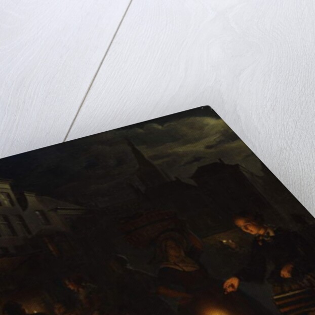 A Market Scene at Night, by Petrus van Schendel