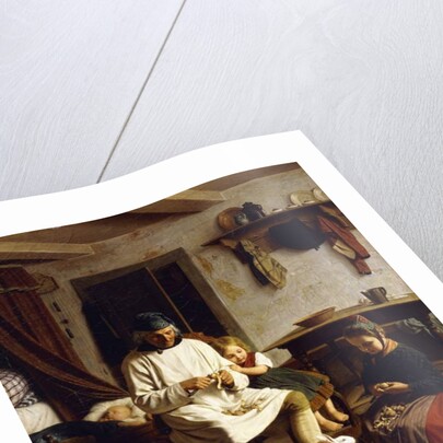 Family Chores, 1859 by Friedrich Edouard Meyerheim