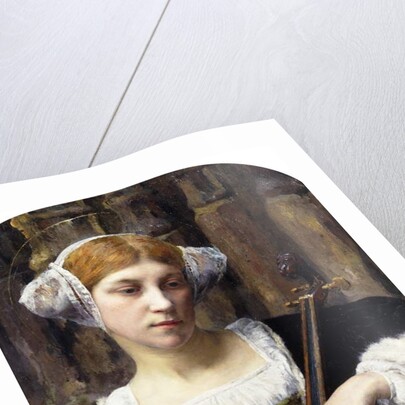 The Celloist; La Femme au Violoncelle by Friedrich Edouard Meyerheim