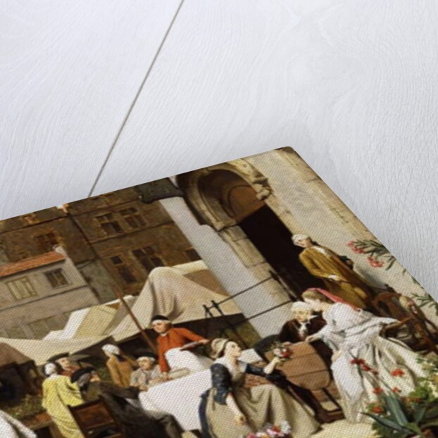 The Flower Market, 1870 by Auguste Serrure