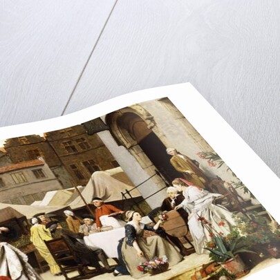 The Flower Market, 1870 by Auguste Serrure