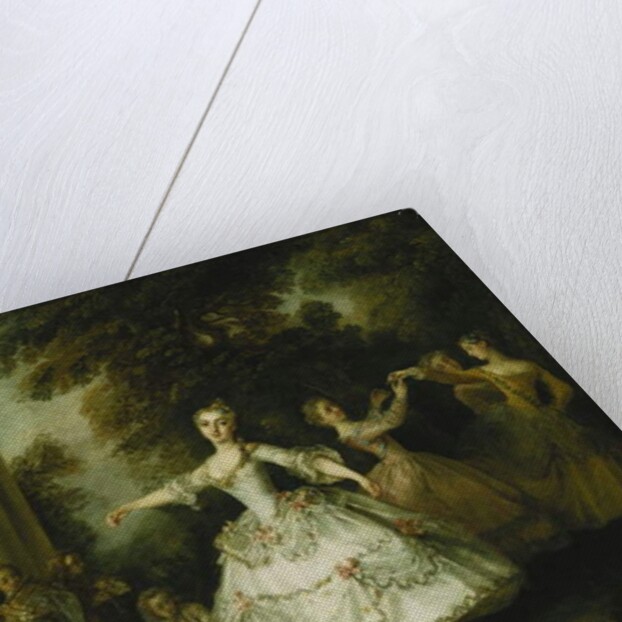 Mademoiselle Salle as Venus with the Three Graces by Nicolas Lancret