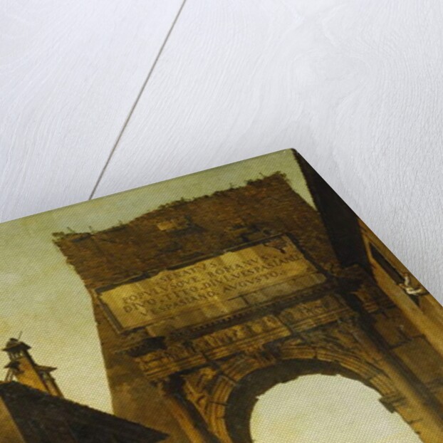 The Arch of Titus, Rome by Bernardo Bellotto