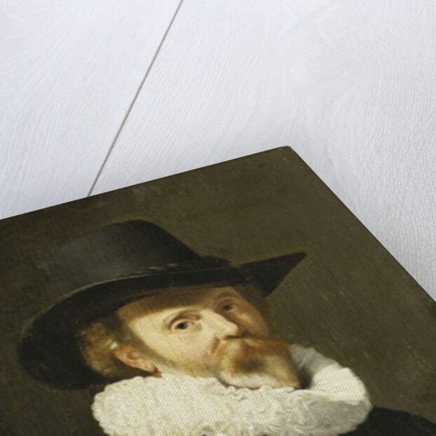 A Conchologist Holding a Nautilus Shell by Thomas de Keyser