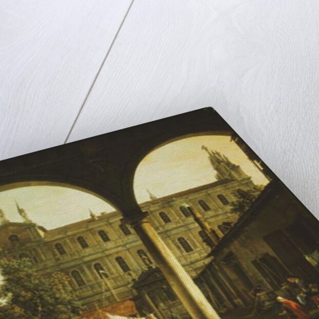 A Capriccio of the Scuola di San Marco, Venice by Canaletto