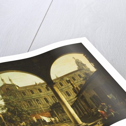 A Capriccio of the Scuola di San Marco, Venice by Canaletto