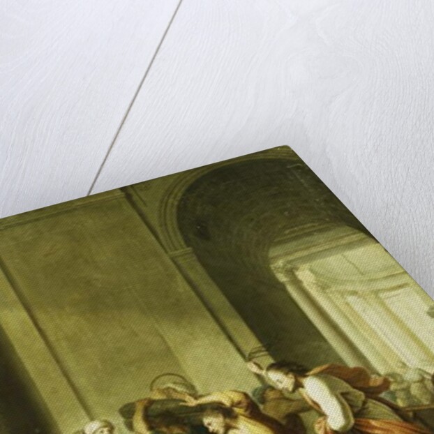 Christ Driving the Money-Changers from the Temple by Eustache (school of) Le Sueur