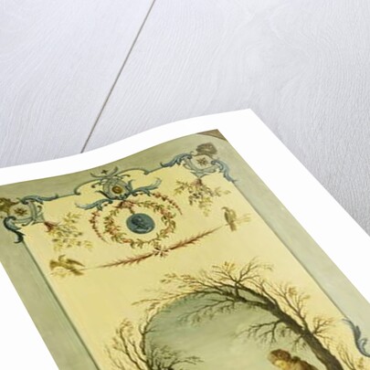 Three Decorative Panels with Allegories of Winter, Summer and Autumn by Nicolas (school of) Lancret