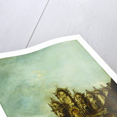 The Loggia Erected in Campo San Zanipolo, Venice, in Front of the Scuola di San Marco for the Benediction of Pope Pius VI in 1782, by Francesco Guardi