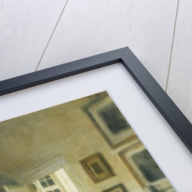A Woman at a Table in a Dining Room by Carl Holsoe