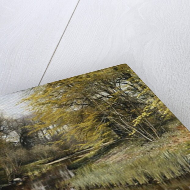 A Wooded River Landscape, 1909 by Peder Monsted