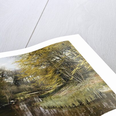 A Wooded River Landscape, 1909 by Peder Monsted