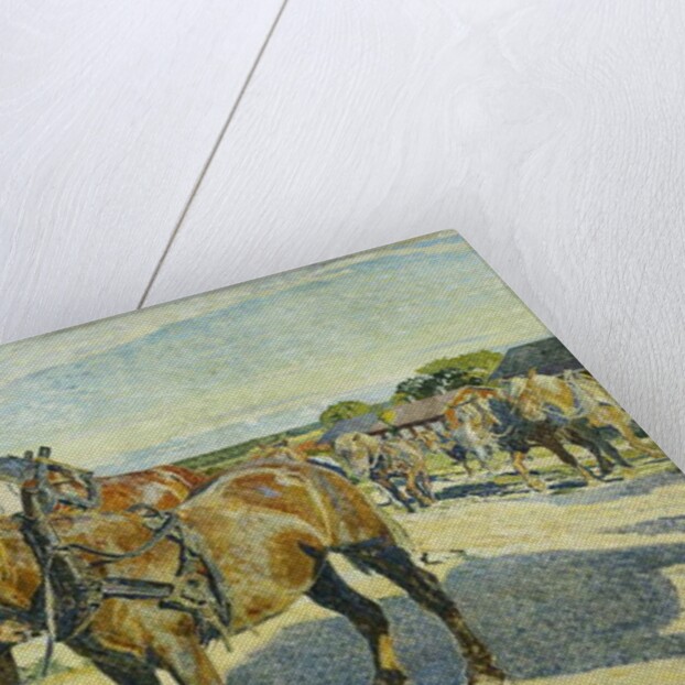 At the Stableyard; Pa Stallbacken by Carl Wilhelm Wilhelmson