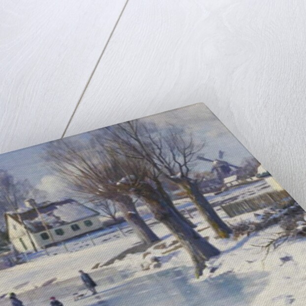 Sledging on a Frozen Pond by Peder Monsted