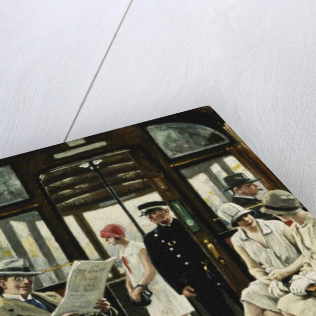 On the Tram by Paul Fischer