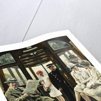 On the Tram by Paul Fischer