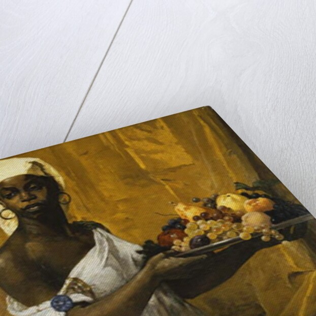 A Negress Holding a Salver of Fruit, 1877 by Georg Vilhelm Pauli