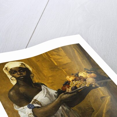 A Negress Holding a Salver of Fruit, 1877 by Georg Vilhelm Pauli