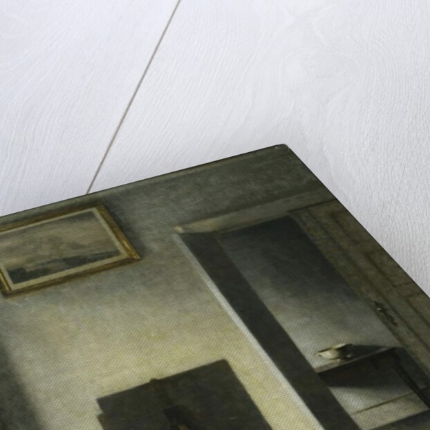 An Interior with the Artist's Easel by Vilhelm Hammershoi